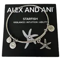 Alex And Ani Silver Starfish Bracelet