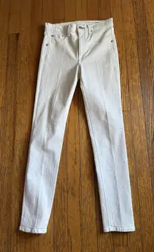 rag & bone JEAN Jeans Womens 27 White High Rise Ankle Skinny Denim W1568M595BLA
