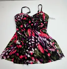 Magicsuit Womens Flutter Willow V-Neck Swimdress Size 8 One Piece‎ Swimsuit NEW