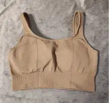 ZYIA Active Firm & Free Bra Lounge Size Large Beige