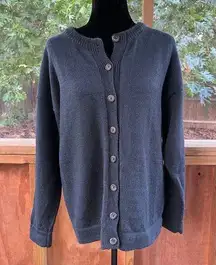 Rapaki Mahana Vintage Grey Wool Cardigan Sweater Hand Knitted Size M-L