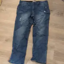 Wit & wisdom distressed jeans size 14