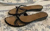 Cole Haan  Nike Air Barcelona Slide Strappy Black Comfort Sandal Size 9.5