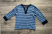 AMERICAN LIVING Blue Shirt Long Sleeve Size L
