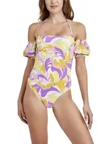 Bcbgeneration Floral  One Piece Swimsuit Size XS NWT