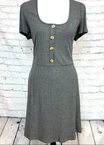 NW0T Ribbed knit babydoll dress square neck Just fab XXL