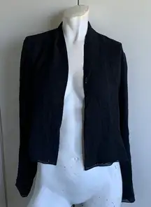 100% silk long sleeve open front cardigan with sequins LIGHTWEIGHT