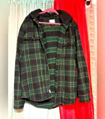 Outfitters flannel plaid jacket/ XXL