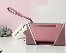 Steve Madden Pink Zip Around Wallet Wristlet Card Holder Clutch