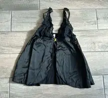 Being my most beautiful self black open front lingerie