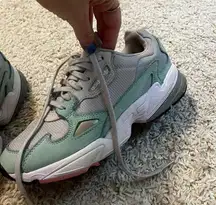 Adidas Womens Falcon B28127 Gray Casual Shoes Sneakers Size 7.5