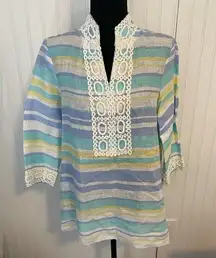 Peck and peck tunic size small