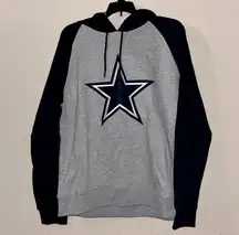 Antigua Women’s Heather Gray/Navy Dallas Cowboys Pullover Hoodie/Large