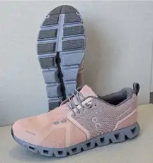 New On Cloud 5 Waterproof running "Rose/Fossil" colorway On Running Athletic 8.5