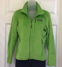 Patagonia  R2 Alpine Climbing Full Zip Fuzzy Jacket Neon Green Small