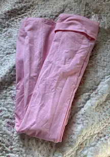Edikted Pink Flare Fold Over Leggings