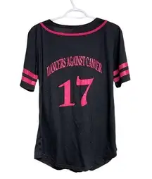 Dancers against cancer black pink baseball Jersey small