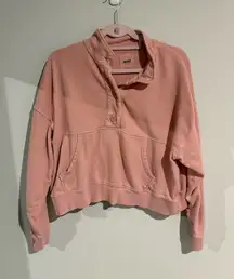 Aerie Peach Button-Up Quarter