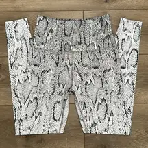Beyond‎ Yoga Ombré Snake High Rise  Leggings Gray White Size Medium