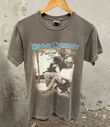 Gildan Kennedy Chesney 2008 Poets & Pirates Brown Double Sided Tour Concert Tee Small S