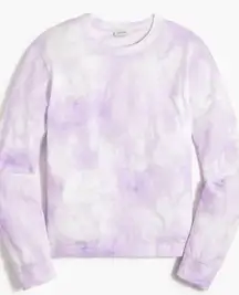 J.crew purple tie dye crewneck long sleeve top M