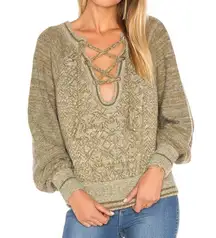 Free People Hoops and Hollas Top in Moss