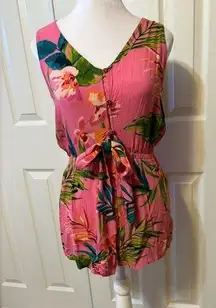 Billabong NWT  Romper Summer Tropical Vacation Outfit Size Small