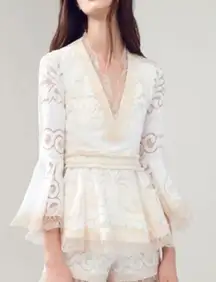 Alexis Alexina Lace Top in Pearl White NWT Sz. M