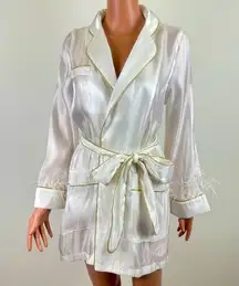 NWT La’ Ros | Feather Sleeve Robe
