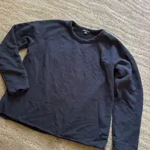 James Perse super soft terry raw edge sweatshirt