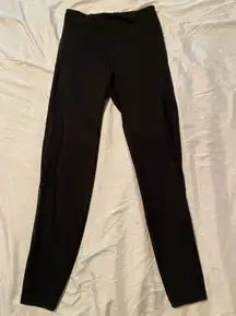 Old navy black elevate leggings with mesh on legs