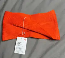 Twist Knit Ear Warmer NWT Autumn Red (One Size)