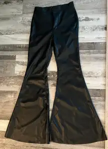 Flare Leather Pants