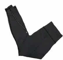 Lululemon Full Legth Legging Calf Logo Gray Black