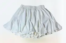 Avidlove Pleated Skater Basic High Waisted Ruffles Flared Mini Skirt Women's S