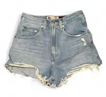 Levi’s SilverTab Mom Shorts Women’s Size 27 High Rise Cutoff Distressed 100% Cot