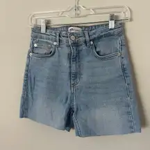 Light Waist High Waisted Denim Jean Shorts