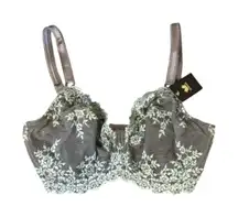 New Wacoal Embrace Lace Underwire Bra  - Size 36DDD # 65191 Floral‎