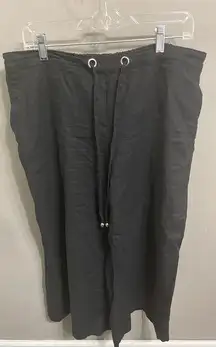 Lane Bryant Wide Leg‎ Cropped Linen Pant. Size 14/16