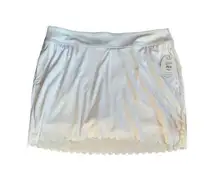 GREG NORMAN White Move Scalloped Skort Sz XL NEW