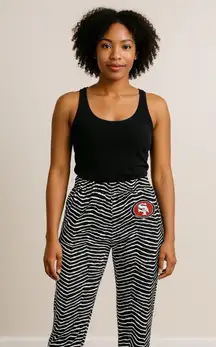 Zubaz NFL Unisex San Francisco 49ers Zebra Outline Comfy Pants M