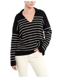 LA LIGNE Sailor Stripe Cotton Sweater Size XL