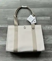 Lululemon Two Tone Canvas Tote Bag New With Tags 10L Tan - $50 New With  Tags - From Grace