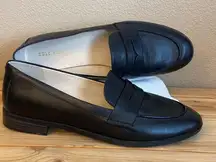 Black PINCH Classic Leather Penny Loafers Size 8.5M Preppy