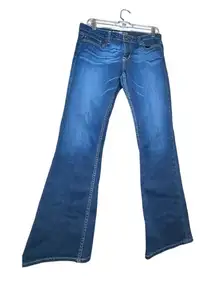Big Star Flare Jeans Size 31R Dark Wash Stretch Denim 29” Inseam