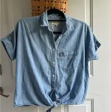Madewell Blue Denim Button Down Shirt