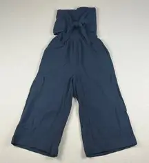 Grade & Gather sleeveless Black gauze jumpsuit
Size: Small