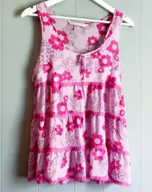 VICTORIA’S SECRET Angels Vintage Sheer Floral Tiered Chemise PJ M