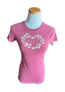 Womens Aeropostale Daisy Love Logo Graphic Tee Shirt - Sz S