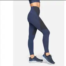 Two Tone 7/8th Ankle Crop Workout Leggings Size Small